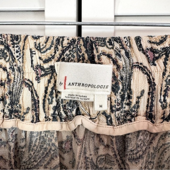 Anthropologie Paisley Harem Balloon Pants High Rise Elastic Hem Size Medium - Picture 4 of 13